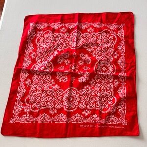 Classic Red Paisley Bandana